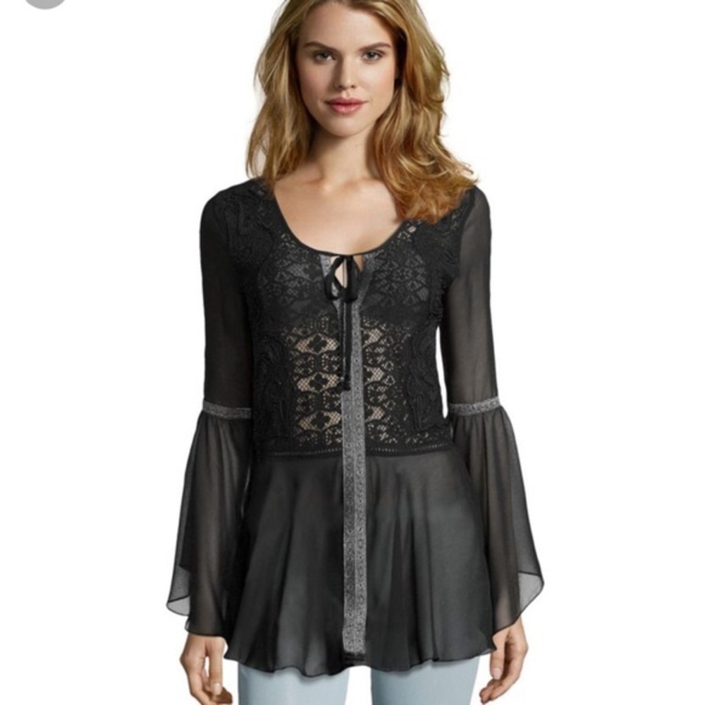 NWOT Free people golden moments top navy xs